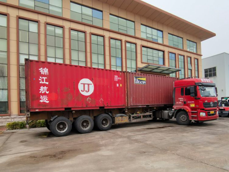 Screw press machines packed for export shipping from Chuantai Machinery