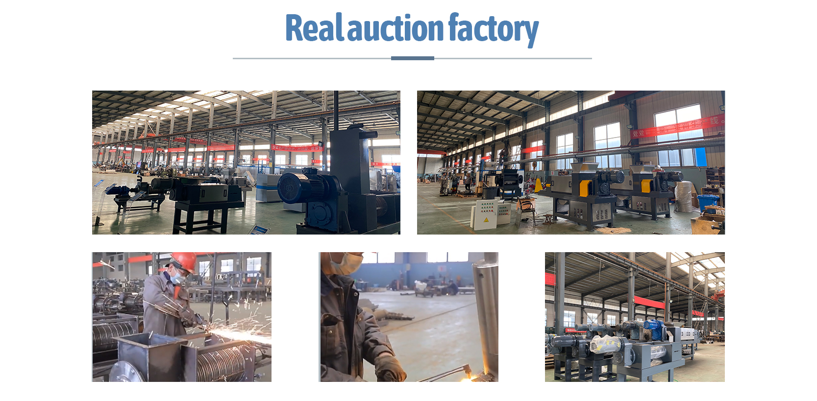 Shredder manufacturing workshop