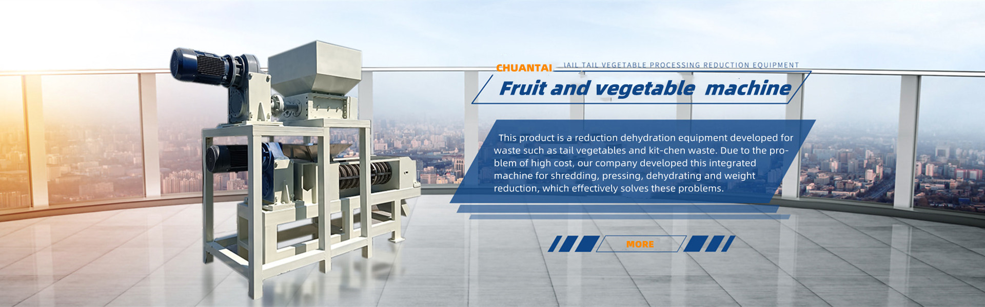 Fruit and vegetable processing machine